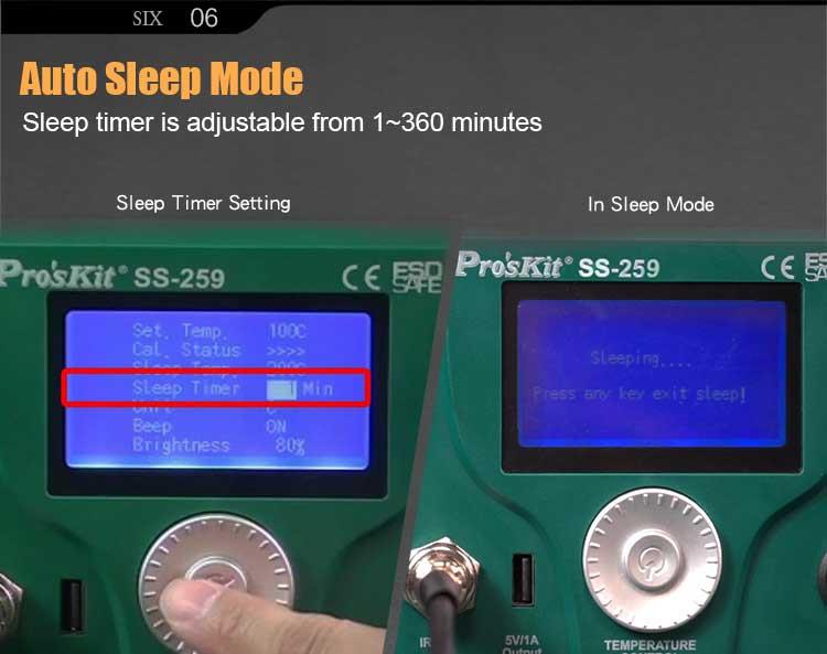 Станция за запояване, SS-259B, 230VAC, 90W, LCD, USB, PRO'S KIT