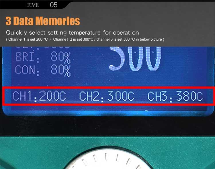 Станция за запояване, SS-259B, 230VAC, 90W, LCD, USB, PRO'S KIT