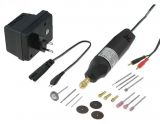 Mini grinder set with tips, 12000~20000rpm, 12~18VDC, DONAU 0550V1