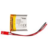 Rechargeable battery 3.7V, 1000mAh, Li-Po, with wires and socket, AKY0658, AKYGA BATTERY