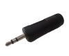 Аудио конектор, преход, жак 6.35mm стерео, 3.5mm стерео, черен
 - 1