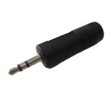 Аудио конектор, преход, жак 6.35mm стерео, 3.5mm стерео, черен