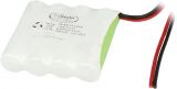 Rechargeable battery 4.8V, 1600mAh, Ni-Mh, with wires