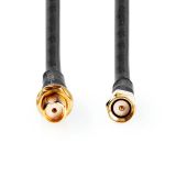 Кабел за антена, удължител, SMA/m-SMA/f, 10m, черен, PVC, CSGL02400BK100, NEDIS