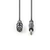 Professional audio cable, CANON/f-plug 6.3stereo/m, 1.5m - 2