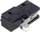 Микропревключвател лост с ролка, SPDT, 15A/250VAC, 49x17x24mm, ON-(ON)