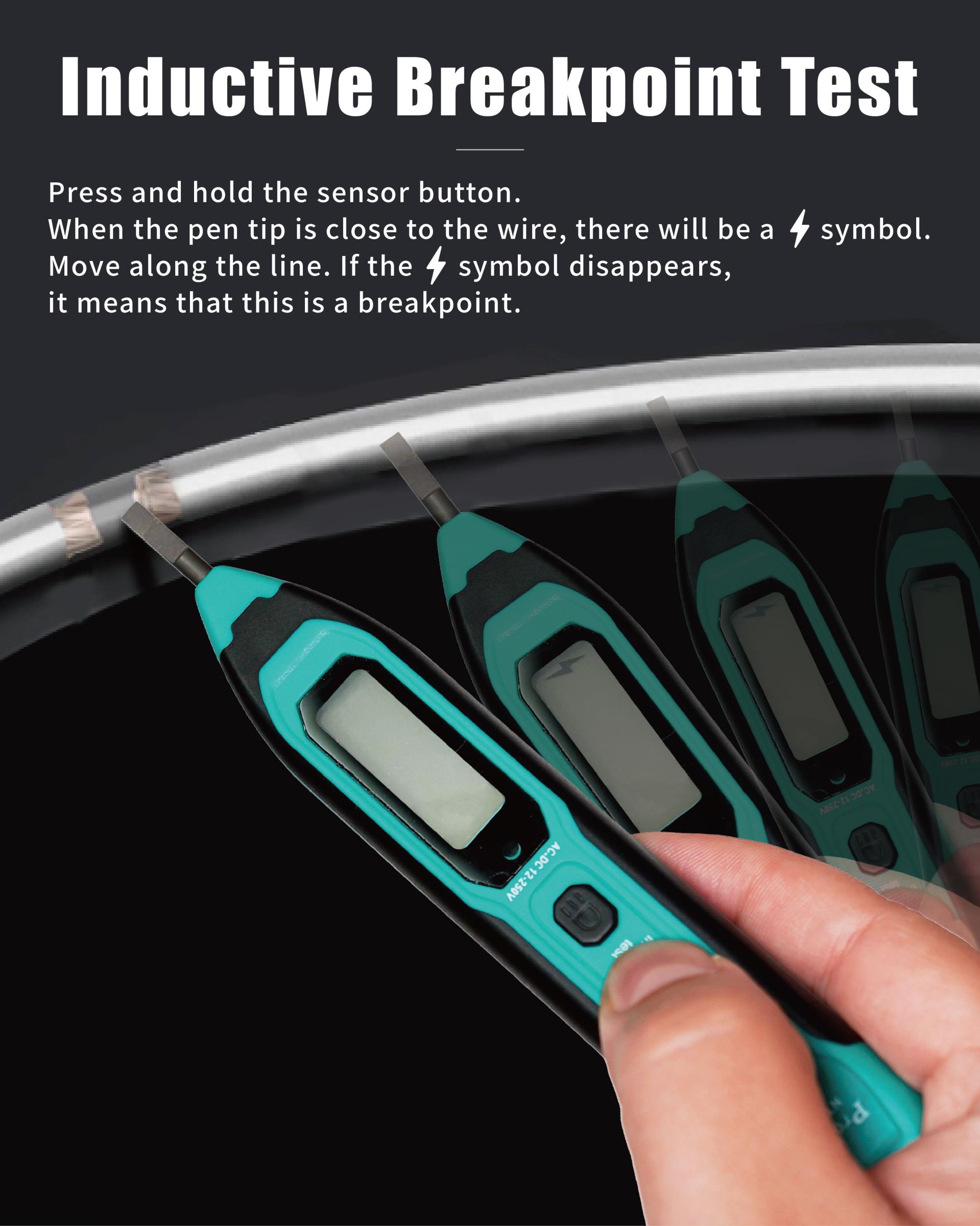 Безконтактен детектор (фазомер), 12~230V, LED, NT-305N, PRO'S KIT