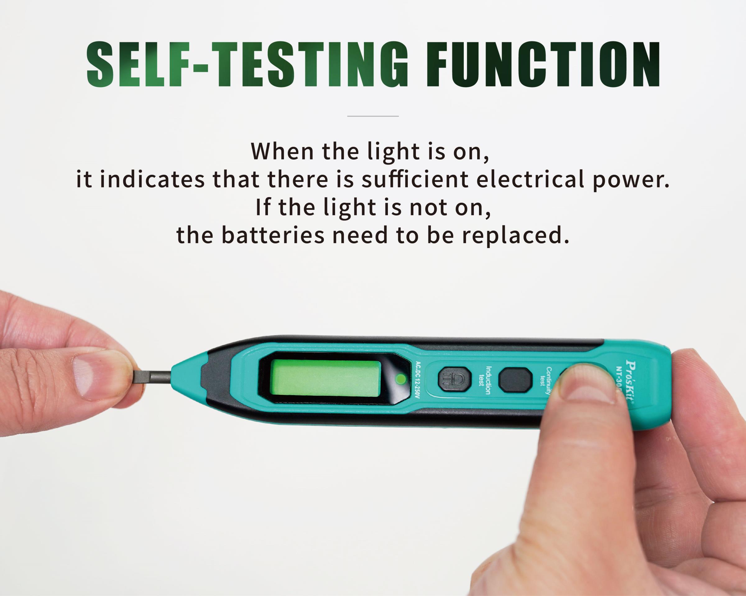 Безконтактен детектор (фазомер), 12~230V, LED, NT-305N, PRO'S KIT