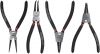 Zeger pliers, 4 pcs., curved/straight, opening/closing, 180mm, PREMIUM