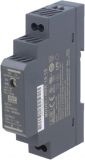 DIN rail power supply HDR-15-15, 13.5~18/15VDC, 1A, 15W, MEAN WELL