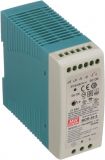 DIN rail power supply MDR-40-5, 5/5~6VDC, 6A, 30W, MEAN WELL