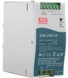 DIN rail power supply SDR-240-24, 24~28/24VDC, 10A, 240W, MEAN WELL