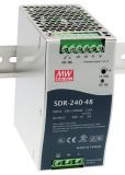 Импулсно захранване за DIN шина SDR-240-48, 48~55/48VDC, 5A, 240W, MEAN WELL