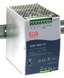 DIN rail power supply SDR-480-24, 24~28/24VDC, 20A, 480W, MEAN WELL