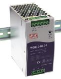DIN rail power supply WDR-240-24, 24~28/24VDC, 10A, 240W, MEAN WELL