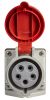 Industrial socket, 16A, 415VAC, 3P+N+Е, SCAME 514.1657
 - 2