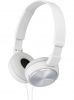 Headphones MDR-ZX310AP, jack 3.5mm, 98dB, 1.2m, white
 - 1