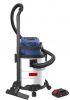 Cordless vacuum cleaner for dry and wet cleaning, 13W, tank 20l.
 - 1