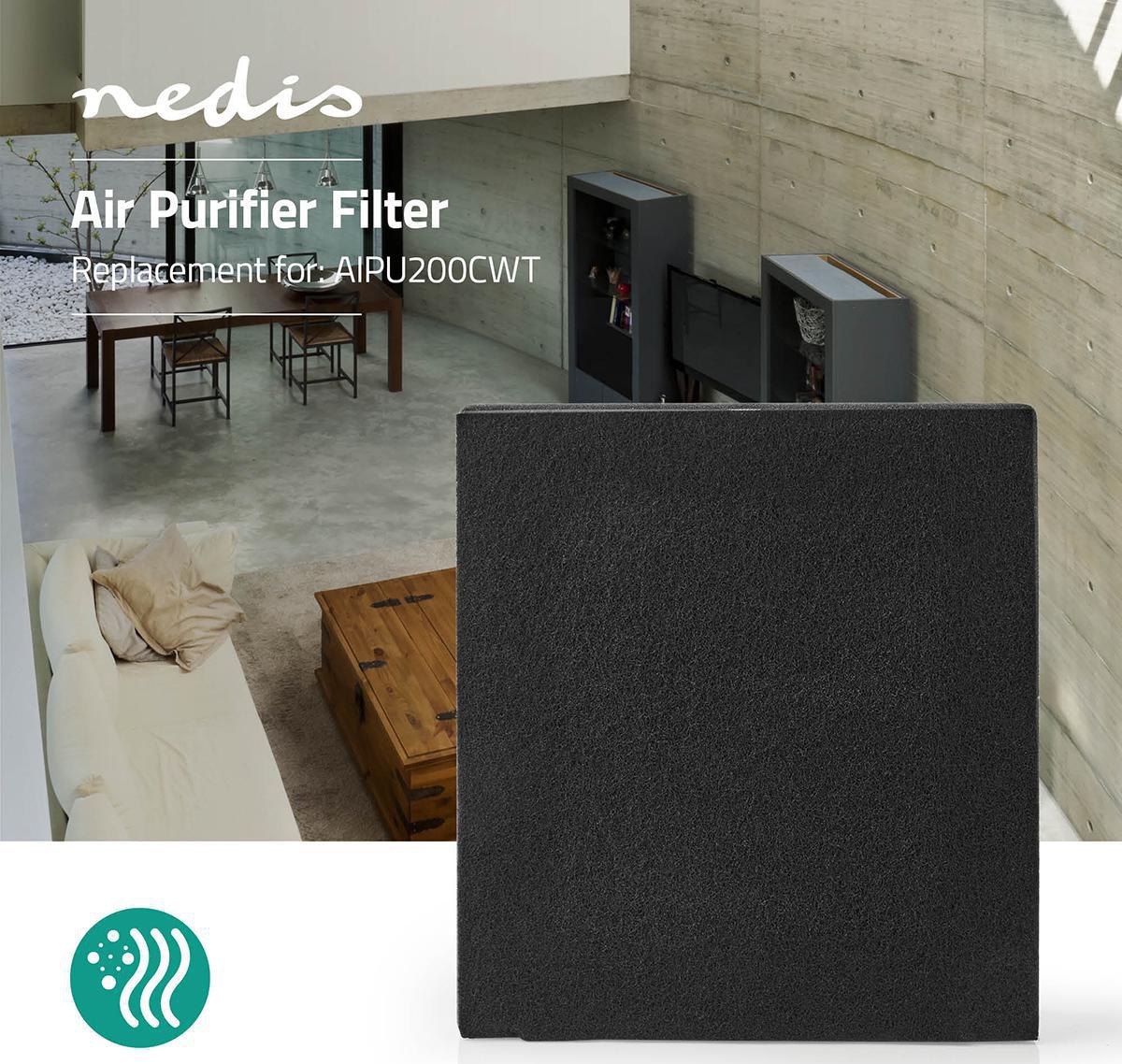 Филтър за пречиствател за въздух AIPU200CWT, NEDIS, 310x65x305mm