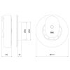 Вентилатор за баня PAX NORTE, ф100~140mm, 100~240VAC, 4W, 110m3/h, бял, IP44 - 2