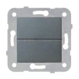 Електрически ключ, LED димер, 3-150W, 230VAC, за вграждане, тъмносив, Karre Plus, Panasonic, WKTT0529-5DG