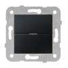 Електрически ключ, димер, 3-150W, 230VAC, за вграждане, черен, Karre Plus, Panasonic, WKTT0529-5BL