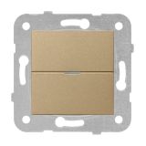 Електрически ключ, димер, 3-150W, 230VAC, за вграждане, бронз, Karre Plus, Panasonic, WKTT0529-5BR
