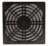 Filter Fan Grill, 80x80mm, plastic, black