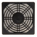 Filter Fan Grill, 92x92mm, plastic, black
