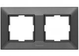 Frame, two-dimensional, horizontal, 155x84mm, dark gray, Arkedia Slim, Panasonic, WNTF0802-2DG