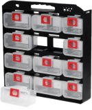 Module with 12 drawers, black