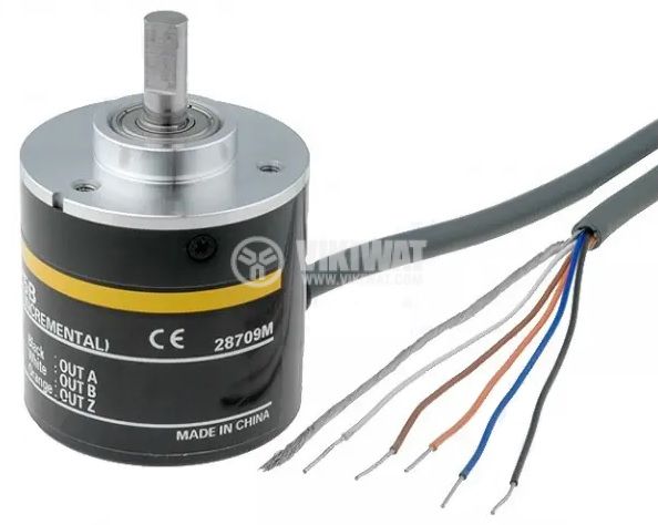 Incremental rotary encoder, 12~24VDC, 100PPR, 6mm, E6B2-CWZ5B-100