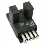 Оптичен датчик EE-SX674, 5~24VDC, предавател-приемник(процеп), 26.7x15.5x13.6mm, NPN, 5mm