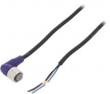 Cable for sensor, M12, female, 4pin, angeled 90°, 30VDC, 5m
