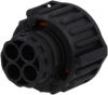 Connector female, 4pin, round plug - 2