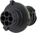 Connector 1-967402-1, male, 4pin, round plug