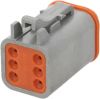 Connector 6 pin, 13A, female - 2