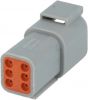 Connector 6 pin, 7.5A, male - 2