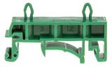 Държач, PVC, DIN шина, зелен, 44x10.5x26mm
