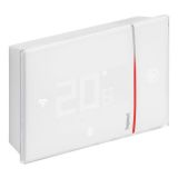 Wi-Fi Smart thermostat Smarther 2 with Netatmo, 5~40°C, 126x87mm, white, LEGRAND