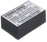 Модул конвертор DC-DC, FDD03-05S2, 18~36V, 5VDC, 0.5A