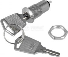 Panel switch S-1091B-2 selector switch with key lock 12mm 1A/110V