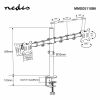 Ергономична стойка за монитор, двойна, MMDOS110BK, 15-32", черна - 2