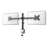 Ergonomic monitor stand, dual, MMDOS110BK, 15-32", black, NEDIS
