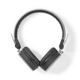 Headphones FSHP200GY, Deep Bass, jack 3.5mm, 100dB, 1.2m, black/grey