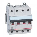 Miniature circuit breaker, four-pole, 63A, C curve, 400VAC, DIN rail, 403568, LEGRAND