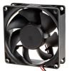 Fan, 24VDC, 80x80x25mm, 3.72W, with ball bearing, 101.94m³/h, PF80252B1-1000U-A99, brushless - 3