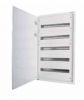 Flush distribution board BF-U-5/120-C, 5x24 modules, steel, for installation, white color, metal door
