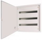 Distribution board BF-O-3/72-C, 72 (3x24) modules, steel, for outdoor installation, white color, metal door