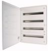 Разпределително табло BF-O-4/96-C, 4x24 модула, стомана, за външен монтаж, бял цвят, метална врата
